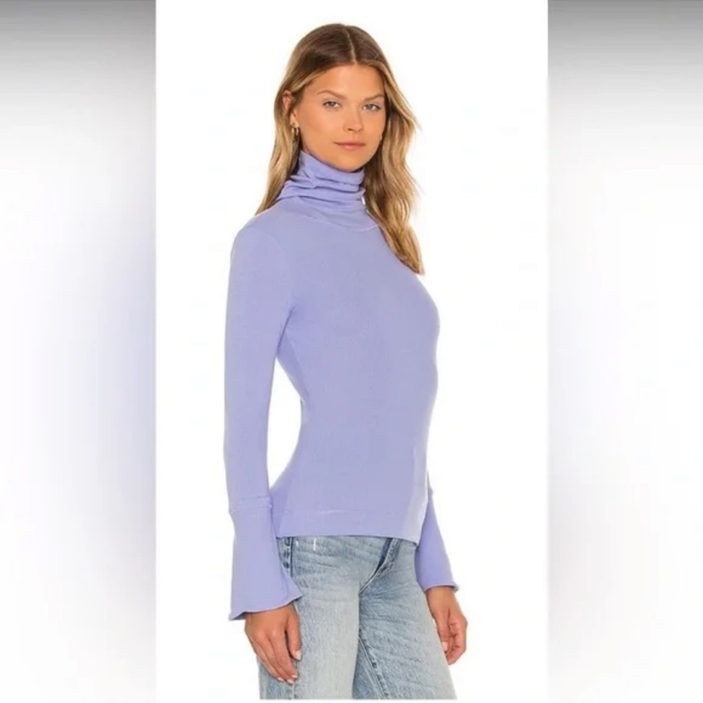 Free People Light Purple Long Sleeve Top